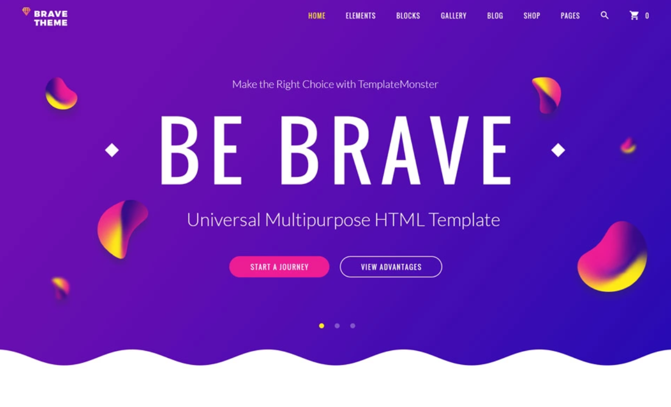 Brave Theme - Multipurpose HTML Website Template